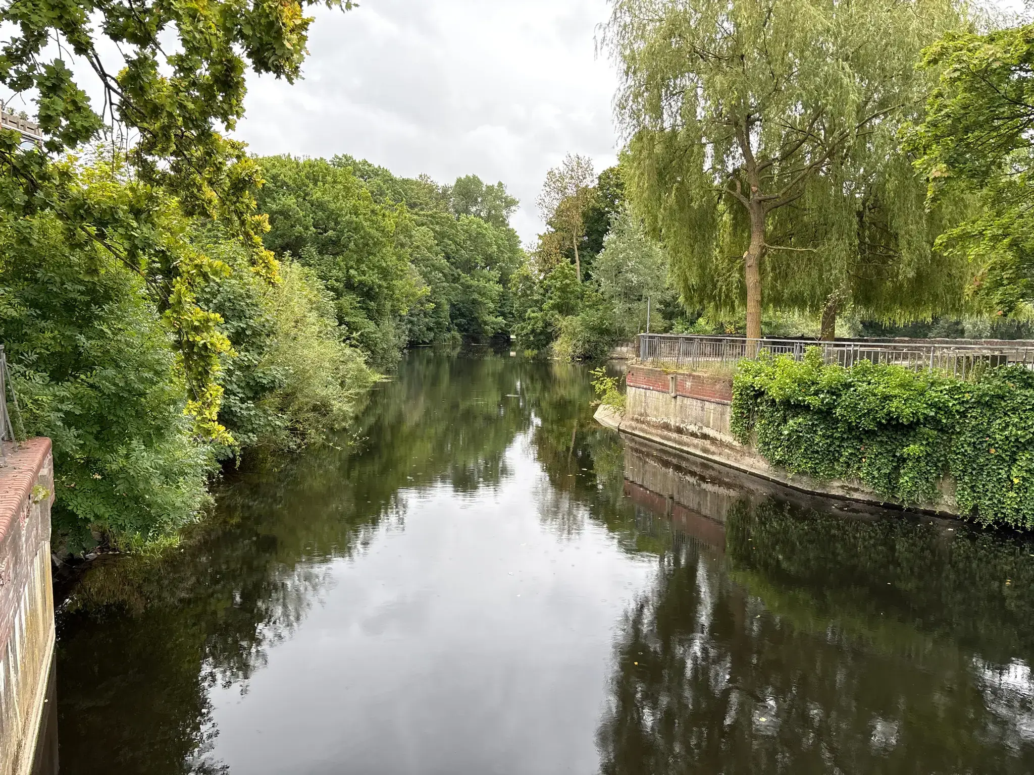 Leinewehr Blick über die Leine